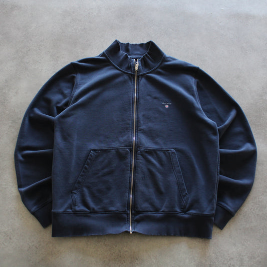 GANT Vintage Navy Zip Sweatshirt – Minimal Logo (Man-XXXL) [FLAWED]