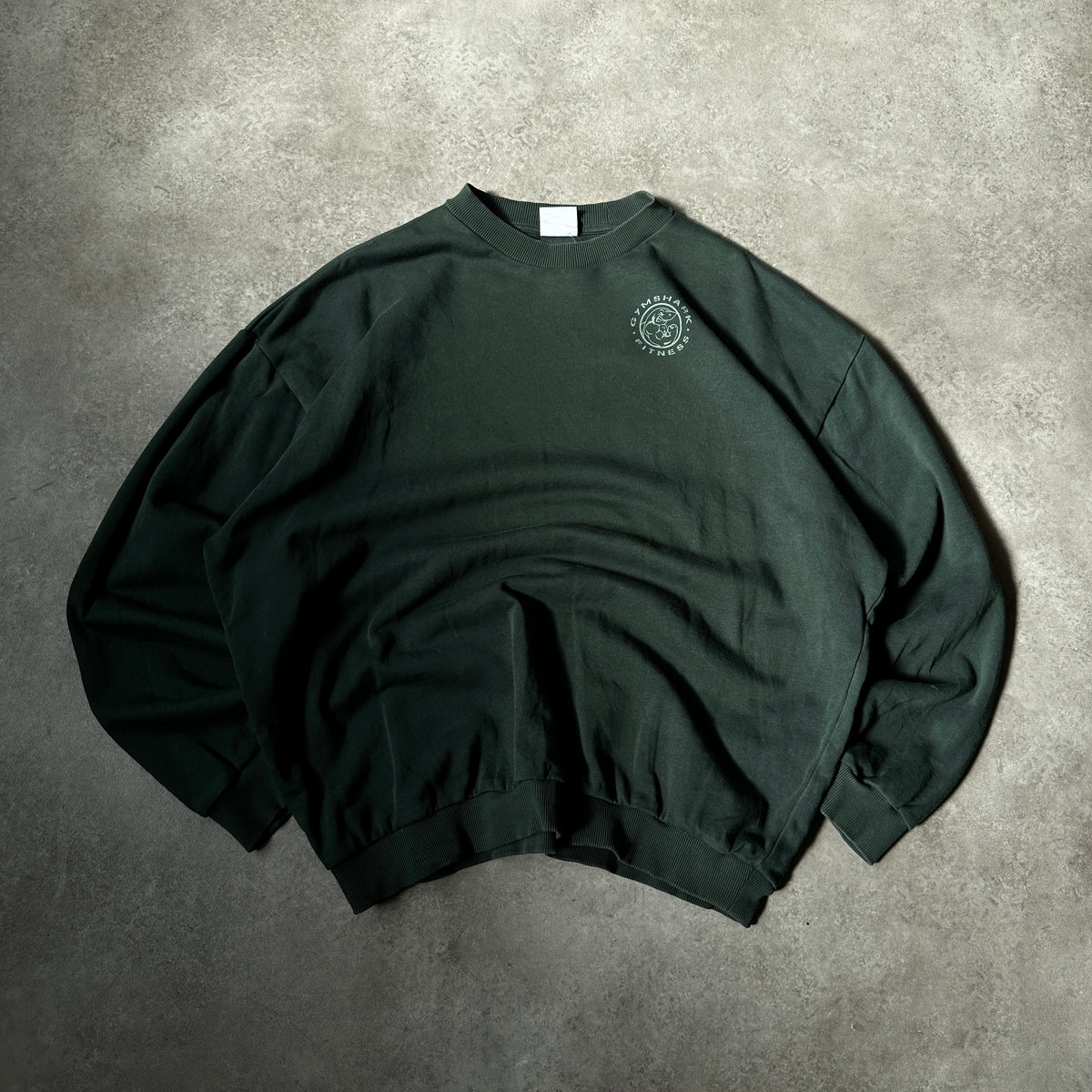 Gymshark Dark Green Circle Logo Crewneck XS