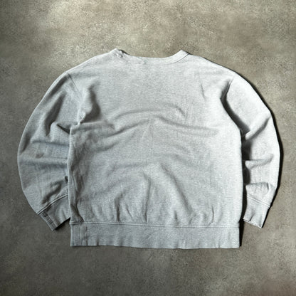 Adidas Grey Center Trefoil Patch Crewneck M