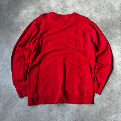 Tommy Jeans Red NYC Arch Logo Crewneck L