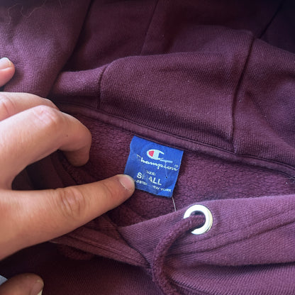 Champion Maroon Logo Hoodie S