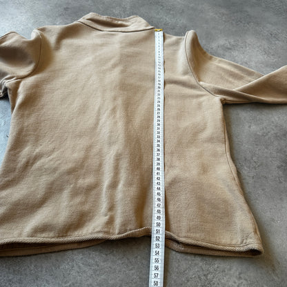 Sutherland Beige Zip Sweatshirt Jacket M