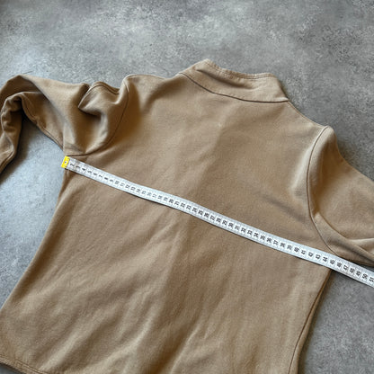 Sutherland Beige Zip Sweatshirt Jacket M