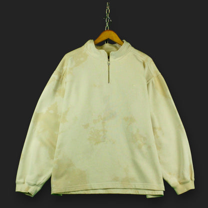Nike 1/4 Zip Hand Bleached Sweater