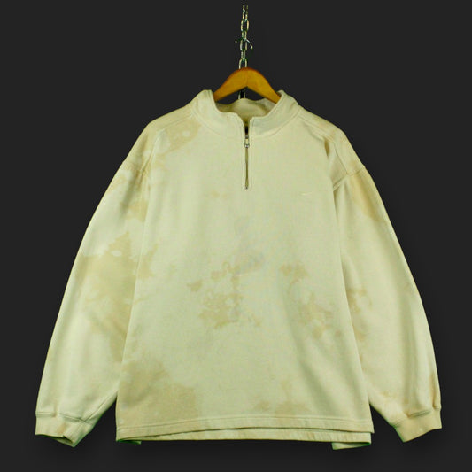 Nike 1/4 Zip Hand Bleached Sweater