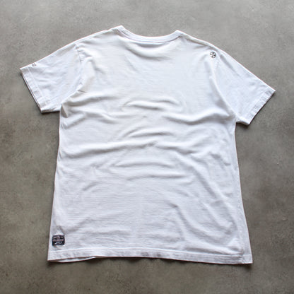 Brunotti Graphic T-Shirt – White, Printed Logo & “Good Vibes” Design (Man-XL)