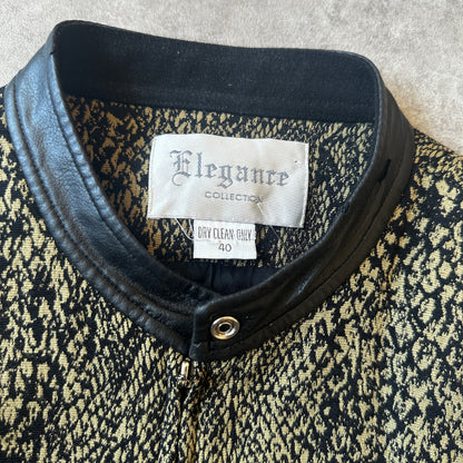 Elegance Snake Pattern Zip Jacket 40