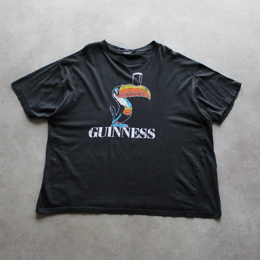 Guinness Vintage T-Shirt – Black with Toucan Graphic Print (Man-XL)