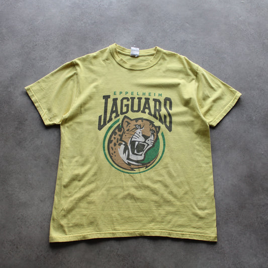 Russell Athletic T-Shirt – Yellow Eppelheim Jaguars Graphic Print (Man-M)