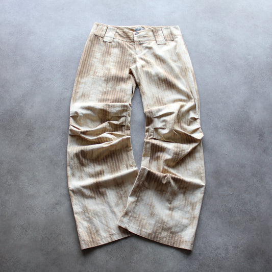 Milla Star Wide-Leg Pants – Beige Patterned (Woman-44)