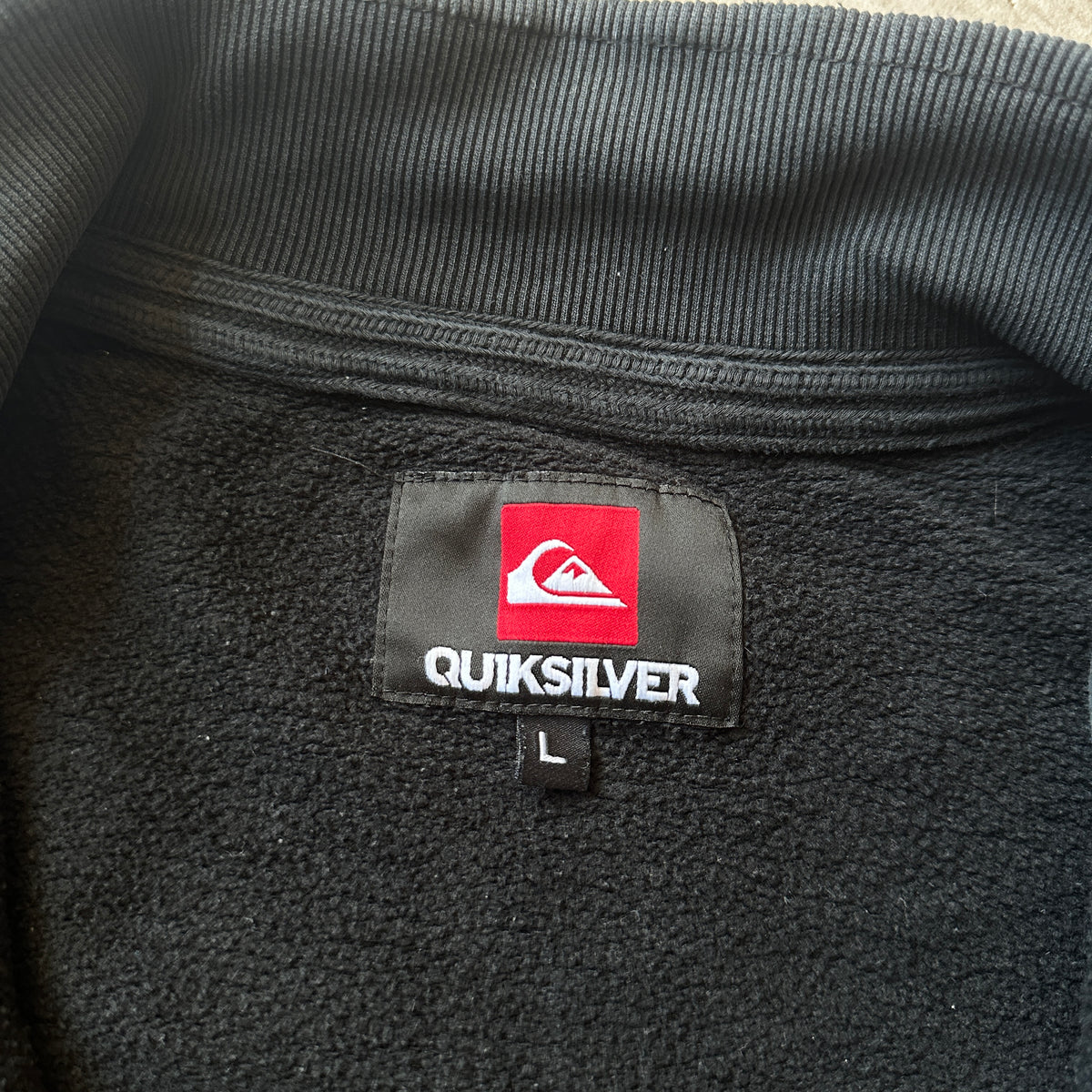 Quiksilver Dark Grey Full-Zip Sweatshirt L