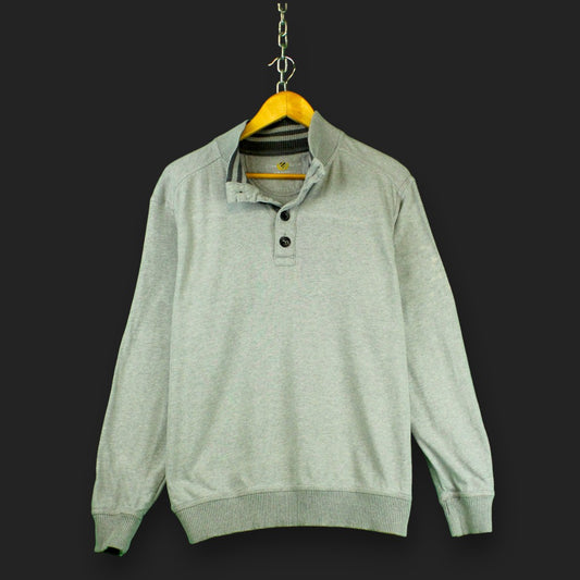 Club Room – Pullover mit 1/4-Knopfleiste