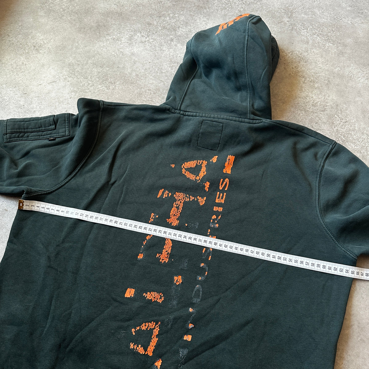 Alpha Industries Dark Green Patch Logo Hoodie XL