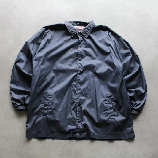 US Basic Coach Jacket – Black, Lightweight Windbreaker (Man-XL)