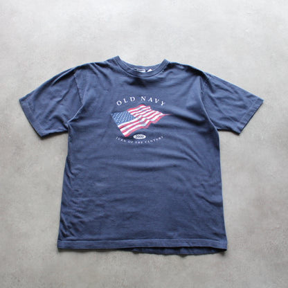 Old Navy 2000 Millennium Graphic T-Shirt – Navy Blue (Man-S)