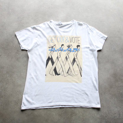 Vintage Graphic T-Shirt "Get Out & Vote" – White (Man-L)