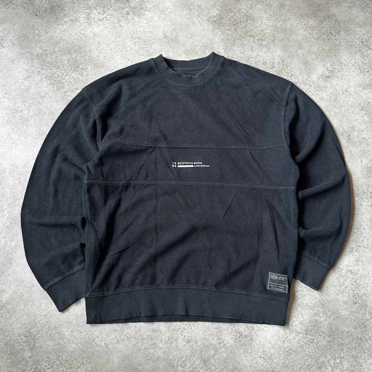 Scotch & Soda Black Fleece Crewneck M