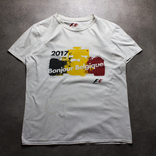 F1 Bonjour Belgique T-Shirt (Men-M) [SPOTTED]