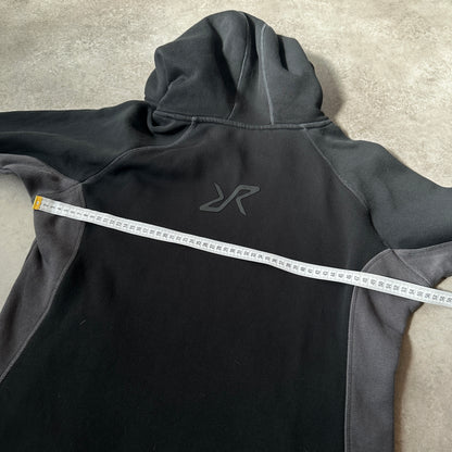 Revolution Race Dark Grey & Charcoal RVRC Outdoor Hoodie M