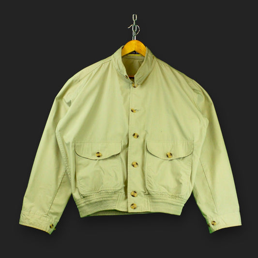 Grüne Blätter Vintage Harrington Jacke