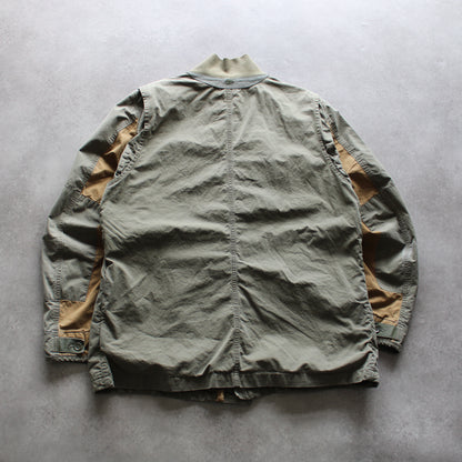 Timberland Outdoor Utility Jacket – Olive Green with Brown Patch Details (Man-L)