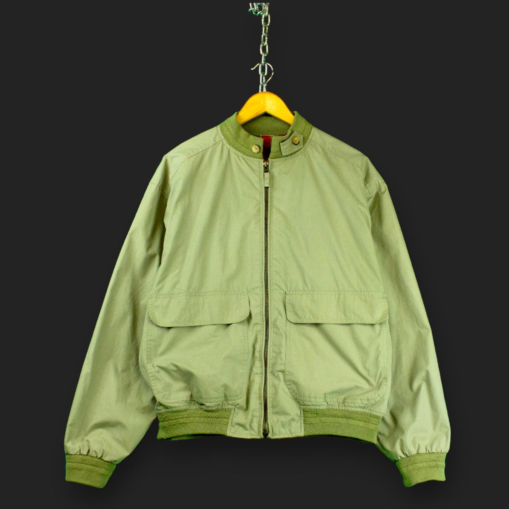 Grüne Blätter Vintage Harrington Jacke