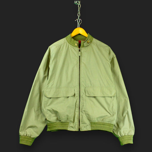 Grüne Blätter Vintage Harrington Jacke