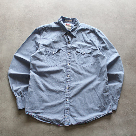 Levi’s Western Denim Shirt – Light Blue Snap Button (Man-L)