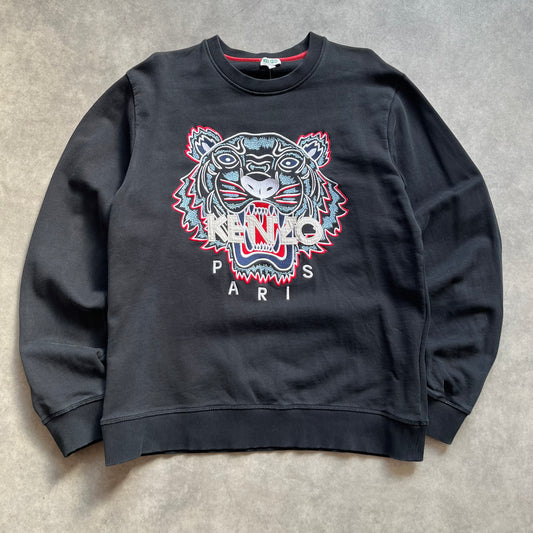 Kenzo Tiger Embroidered Sweatshirt L