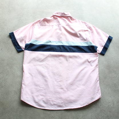 Eden Park “Team Line” Colorblock Shirt – Pink/Navy (Man-XL)