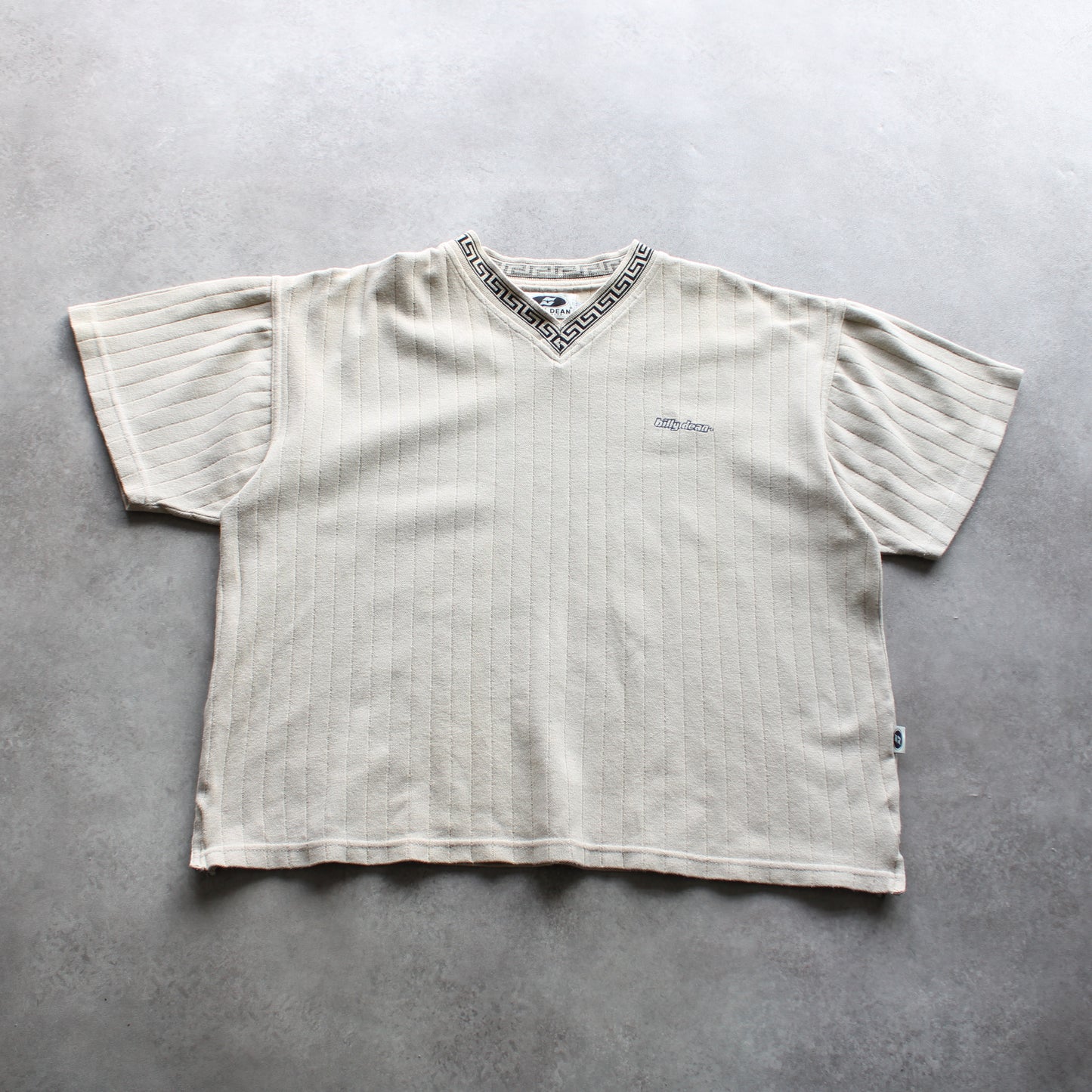 Billy Dean Vintage Textured Tee – Beige (Man-M)