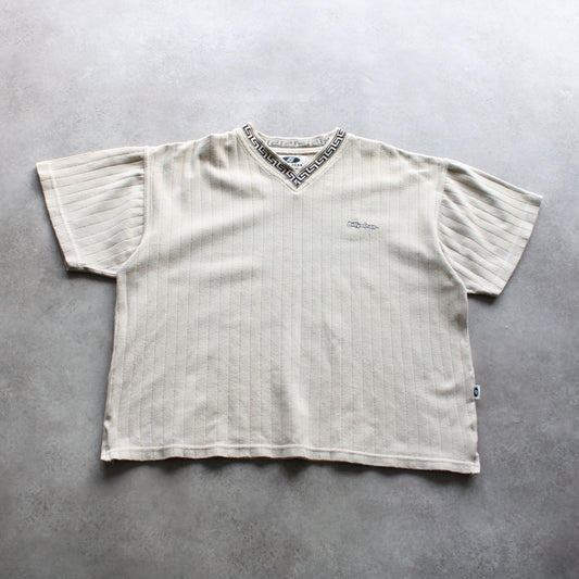 Billy Dean Vintage Textured Tee – Beige (Man-M)
