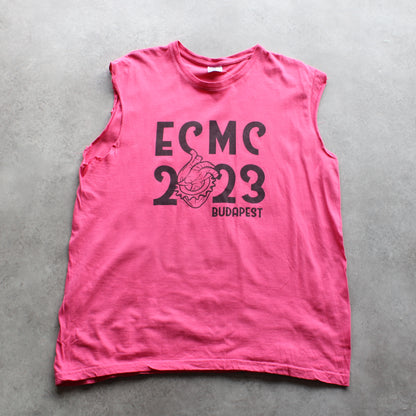 B&C ECMC 2023 Budapest Sleeveless Tee – Pink (Man-L)