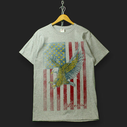 Fruit of the Loom Bedrucktes Amerika-T-Shirt
