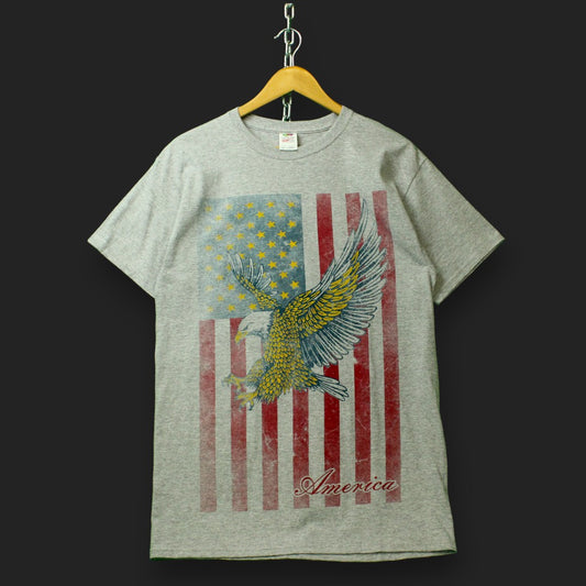 Fruit of the Loom Bedrucktes Amerika-T-Shirt
