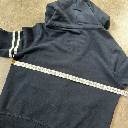 Hollister Navy 'H' Patch Full-Zip Hoodie L