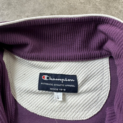 Champion Purple Fleece Full-Zip Jacket L