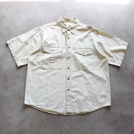 Celio Short Sleeve Utility Shirt – Beige (Man-XL)