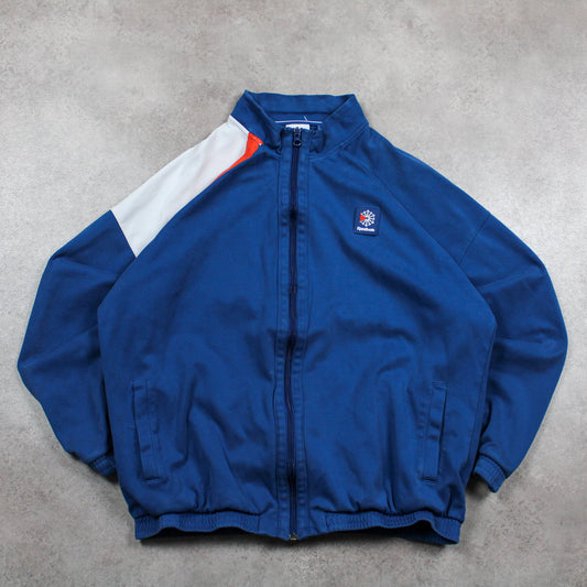 Reebok Pullover mit durchgehendem Reißverschluss (Herren, L) 