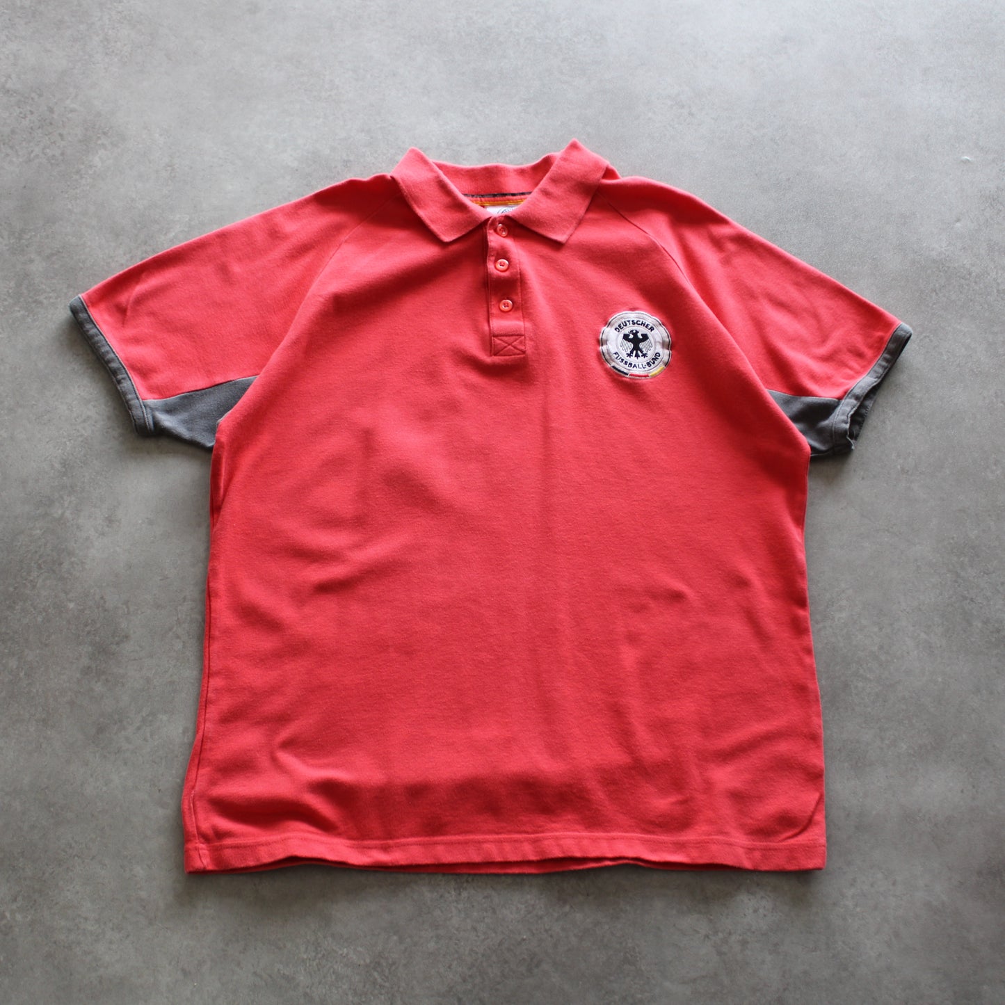 Deutscher Fußball-Bund Polo Shirt – Red/Grey (Man-M)