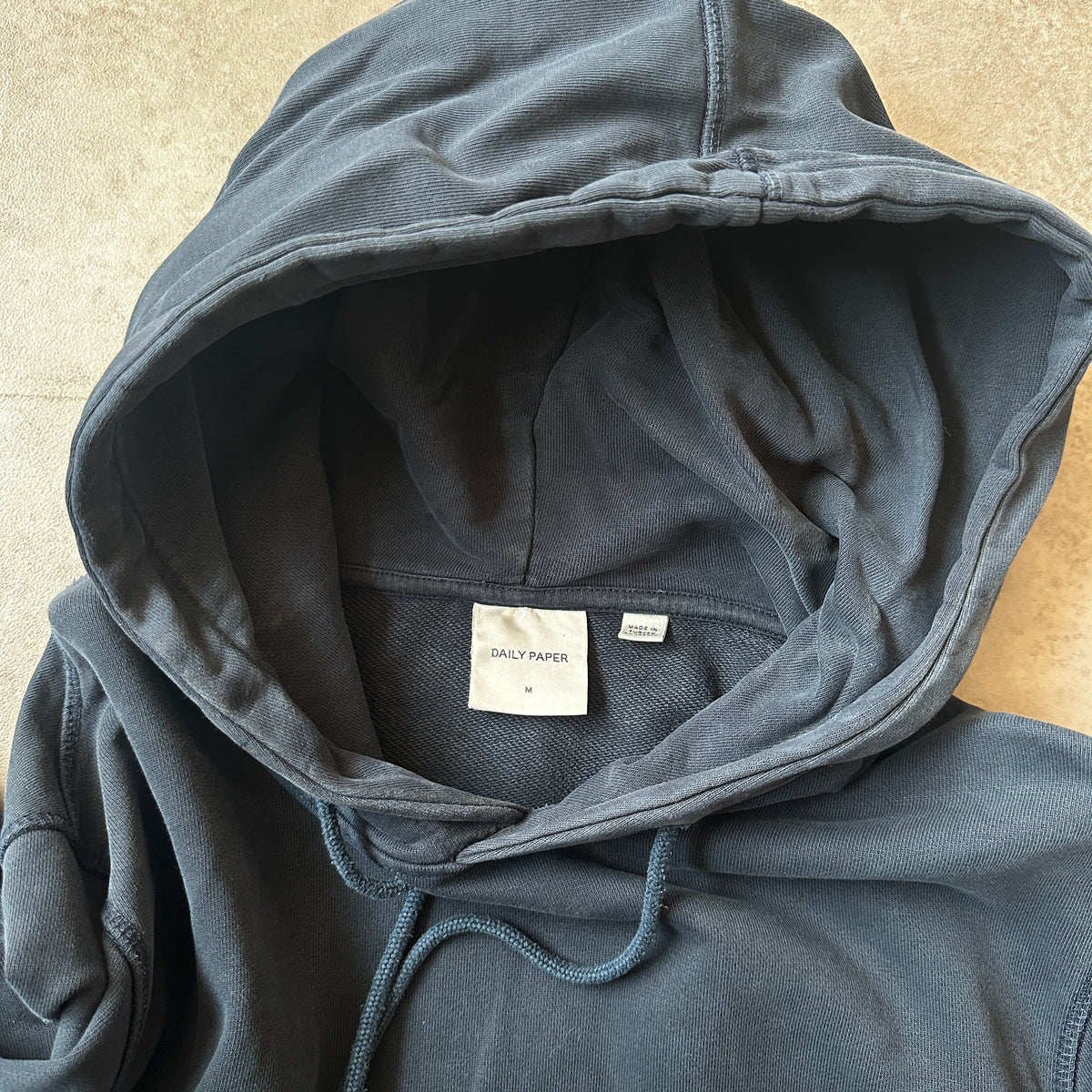 Daily Paper Black Sleeve Logo Hoodie M