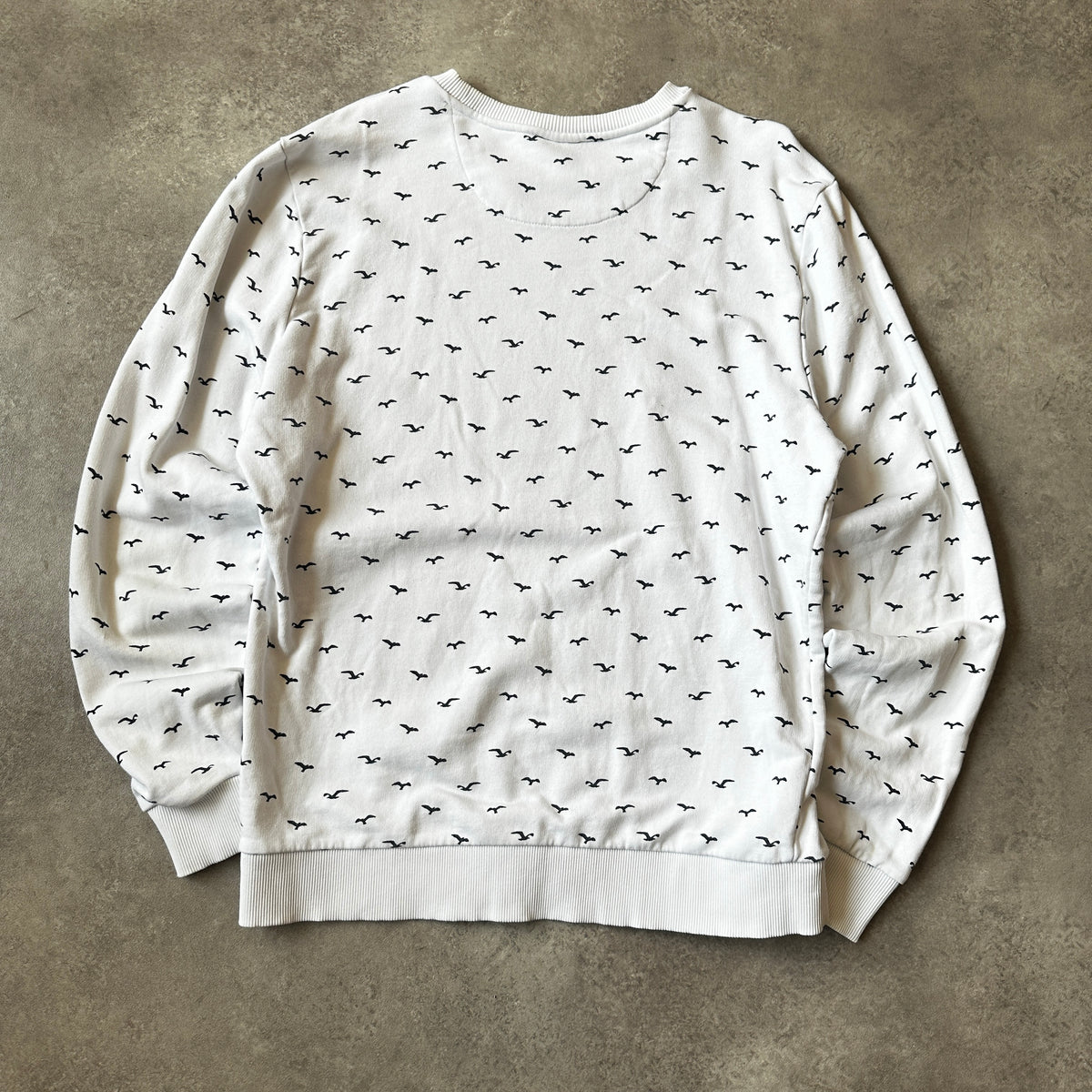 Cavallaro Napoli Off-White Bird Monogram Print Crewneck XL