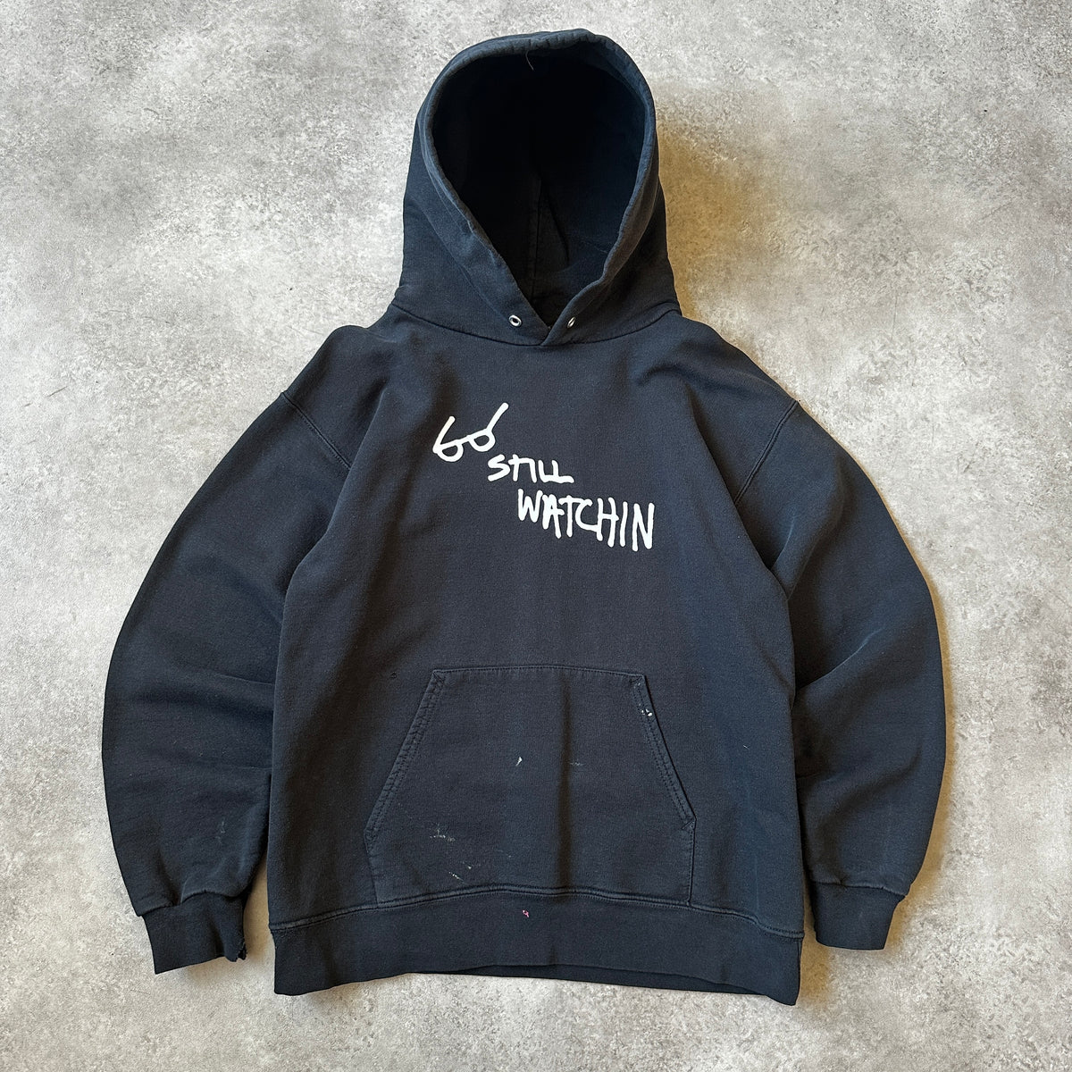Thrasher Black "Still Watchin" Graphic Hoodie S