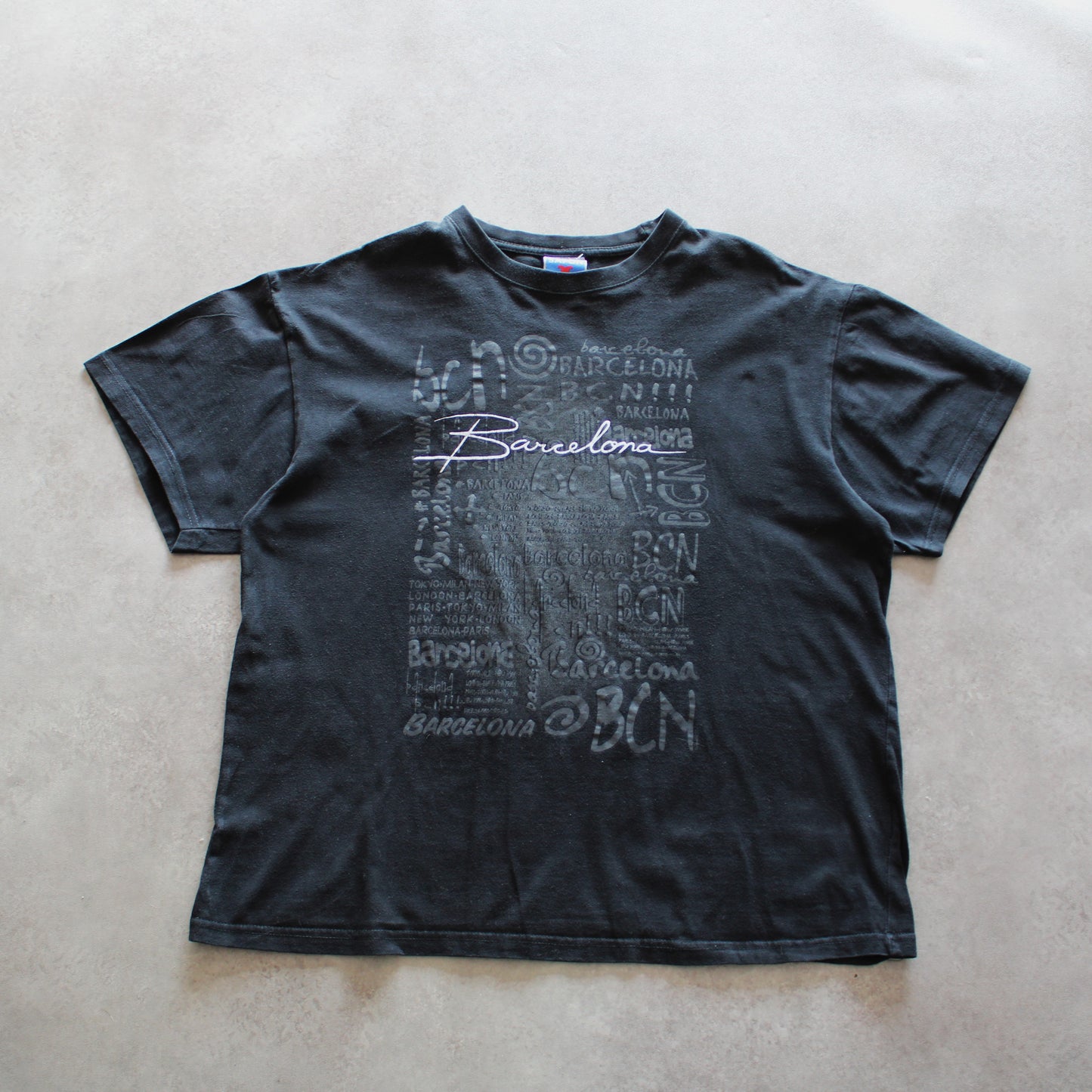 Safon Barcelona Graphic Tee – Black (Man-L)