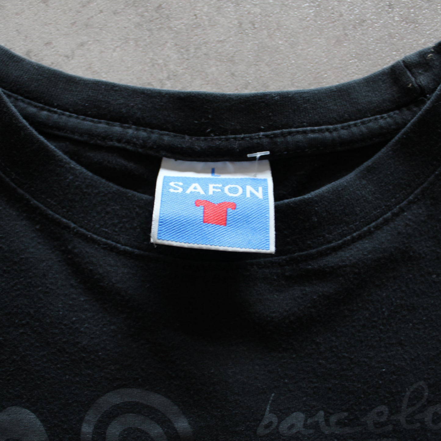 Safon Barcelona Graphic Tee – Black (Man-L)