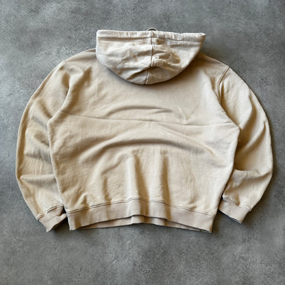 Leger Beige Small Chest Logo Hoodie L