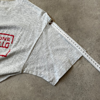 Screen Stars Grey "Don't Panic" Graphic T-Shirt M