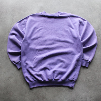 Jetset Vintage Sweatshirt – Purple Embroidered Elephant Design (Man-L)