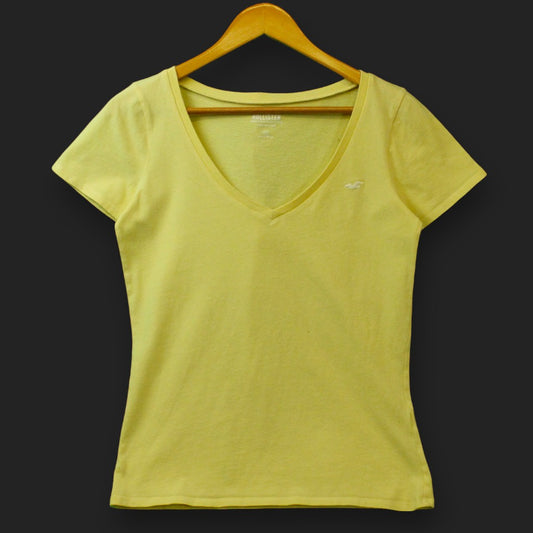 Hollister – T-Shirt mit V-Ausschnitt