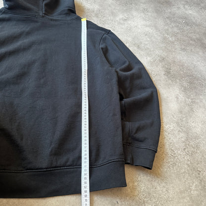 Mennace Black Small Gold Script Logo Hoodie M
